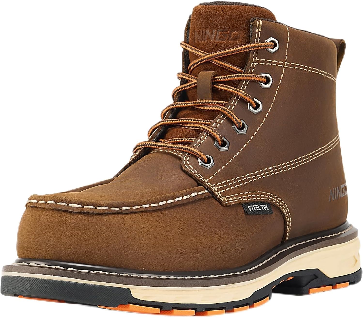 Ботинки NINGO с металлическим носком для мужчин, стойкие к проколам и не скользящие, мужские безопасные ботинки с обувной защитой EH, водо- и маслостойкие для строительства, охоты и сварки, светло-коричневый
Ботинки NINGO с металлическим носком для мужчин, стойкие к проколам и не скользящие, мужские безопасные ботинки с обувной защитой EH, водо- и маслостойкие для строительства, охоты и сварки, светло-коричневый