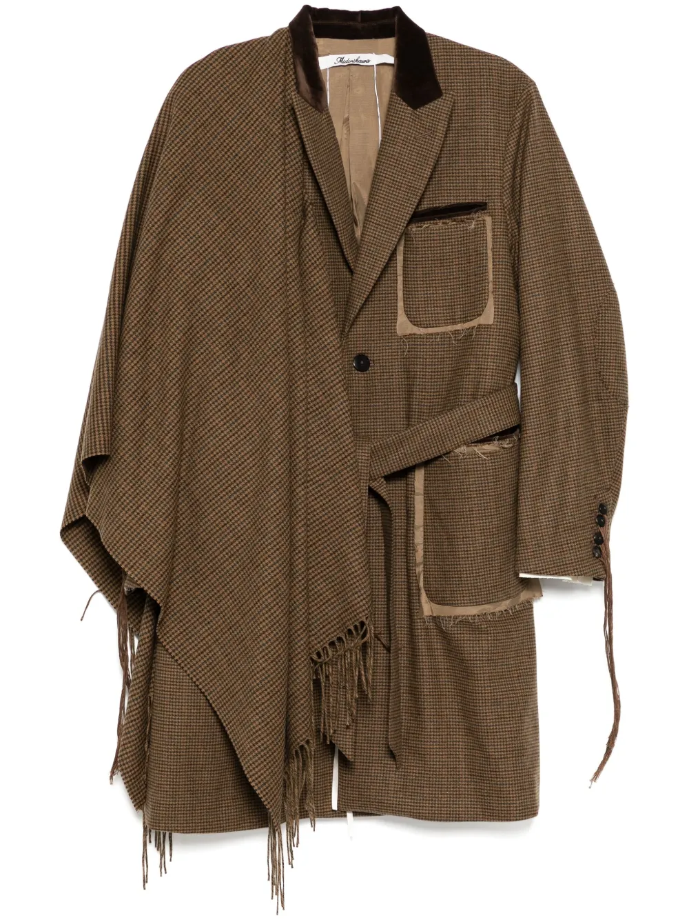 Пальто с необработанными краями midorikawa, коричневый
Пальто с необработанными краями midorikawa, коричневый