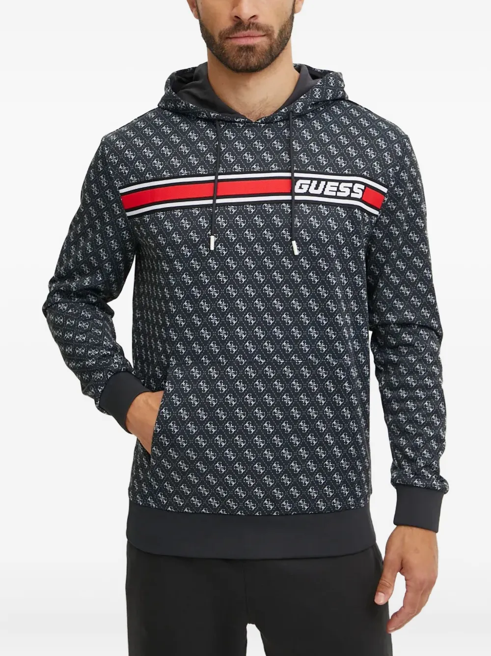 Худи с узором Guess Usa, черный
Худи с узором Guess Usa, черный