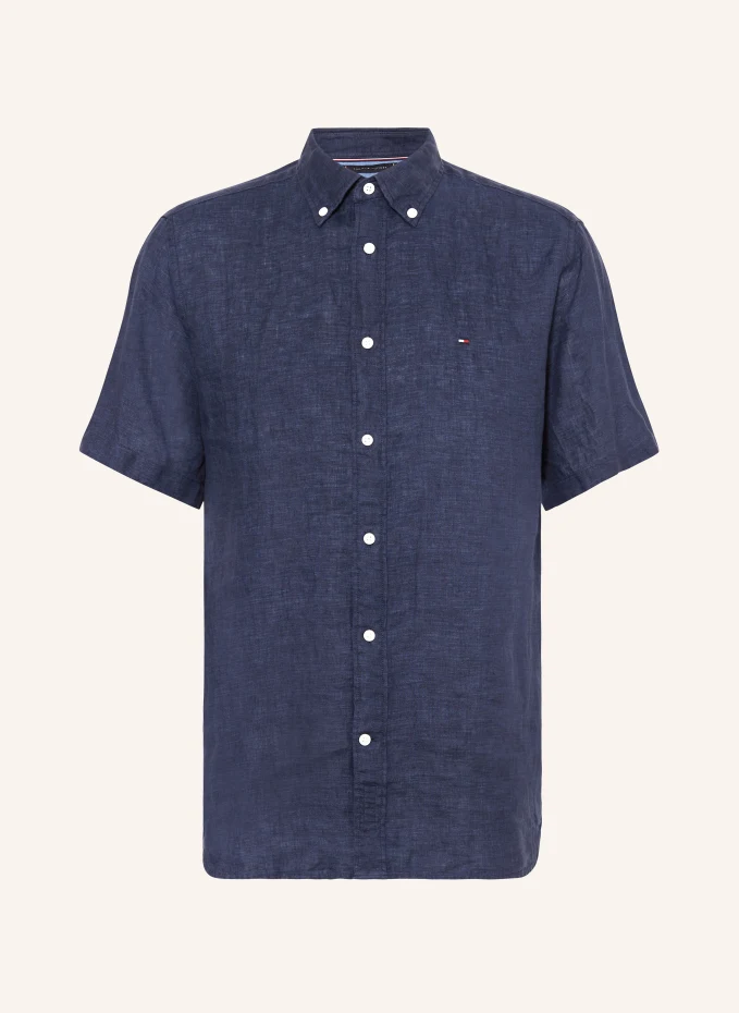 Рубашка прямого кроя с короткими рукавами из льна Tommy Hilfiger, синий
Рубашка прямого кроя с короткими рукавами из льна Tommy Hilfiger, синий