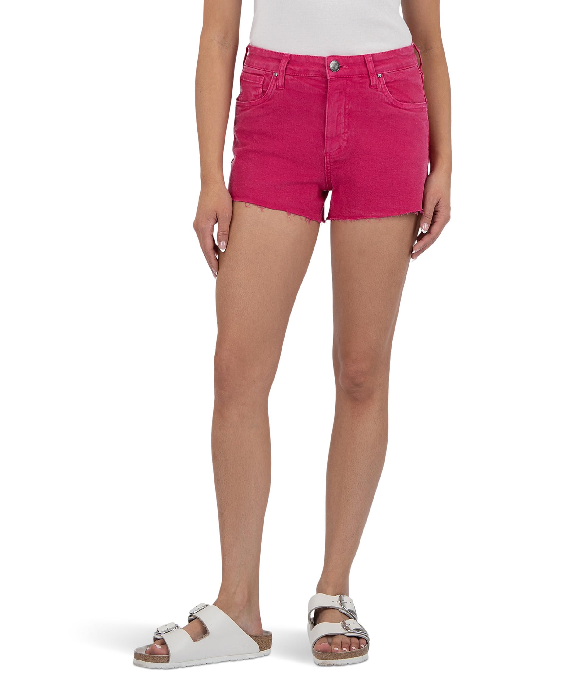 Шорты KUT from the Kloth Jane High-Rise Shorts With Raw Hem, Fuchsia 
Шорты KUT from the Kloth Jane High-Rise Shorts With Raw Hem, Fuchsia