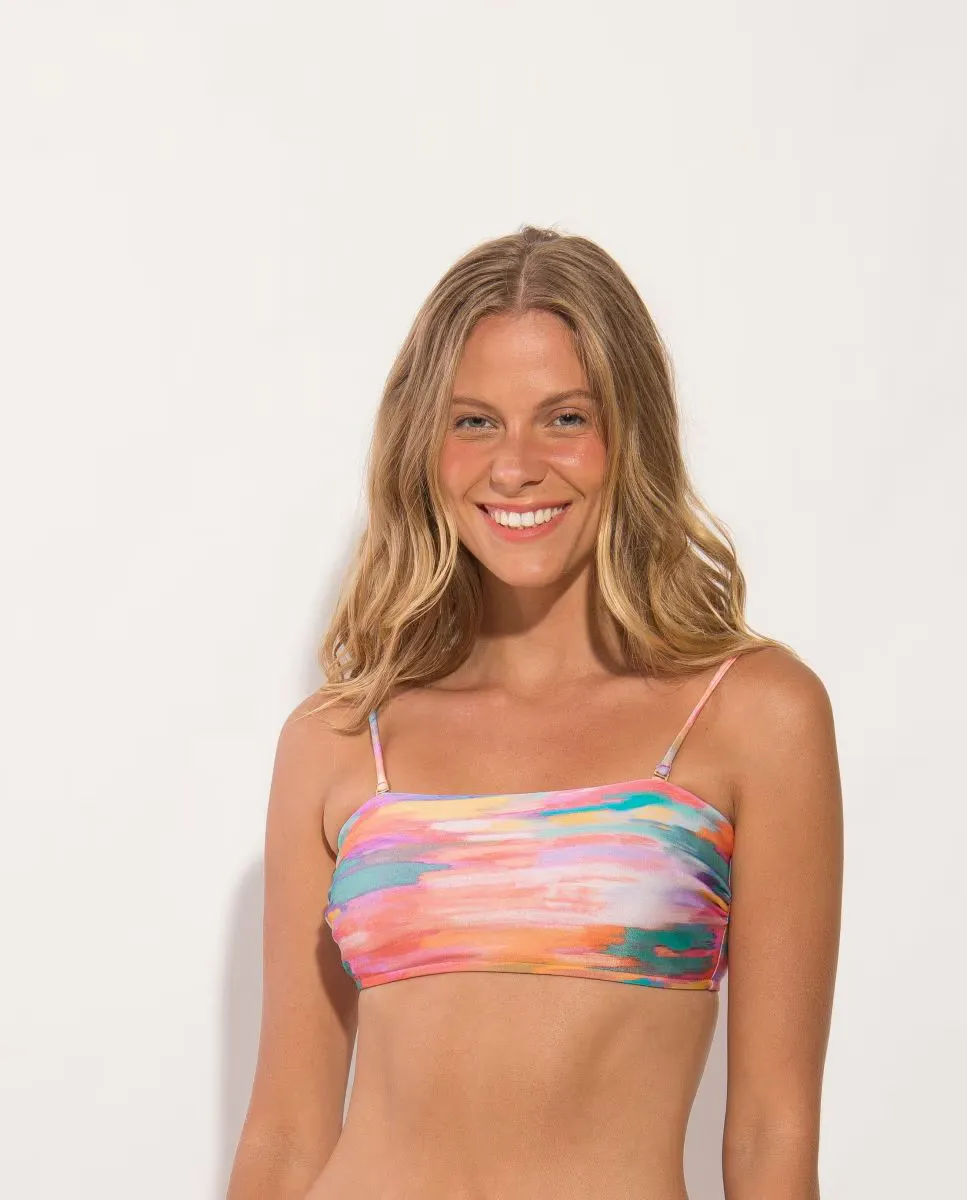 Утепленный лиф бикини-бандо с принтом Río de Sol, мультиколор
Утепленный лиф бикини-бандо с принтом Río de Sol, мультиколор