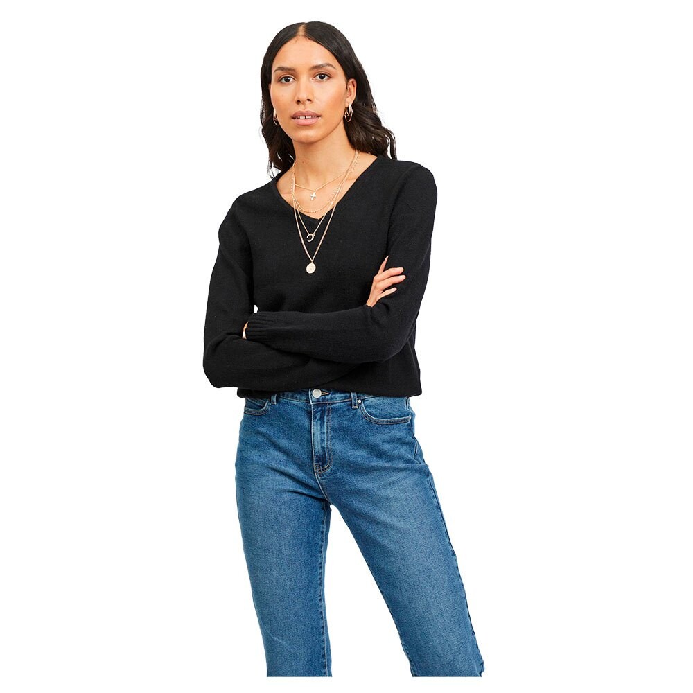 Свитер Vila Ril Long Sleeve V Neck, черный
Свитер Vila Ril Long Sleeve V Neck, черный
