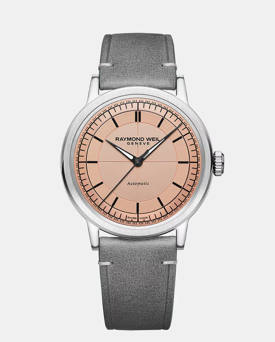 Millesime 2925-STC-80001 Механические мужские часы из серой кожи Raymond Weil, серый
Millesime 2925-STC-80001 Механические мужские часы из серой кожи Raymond Weil, серый