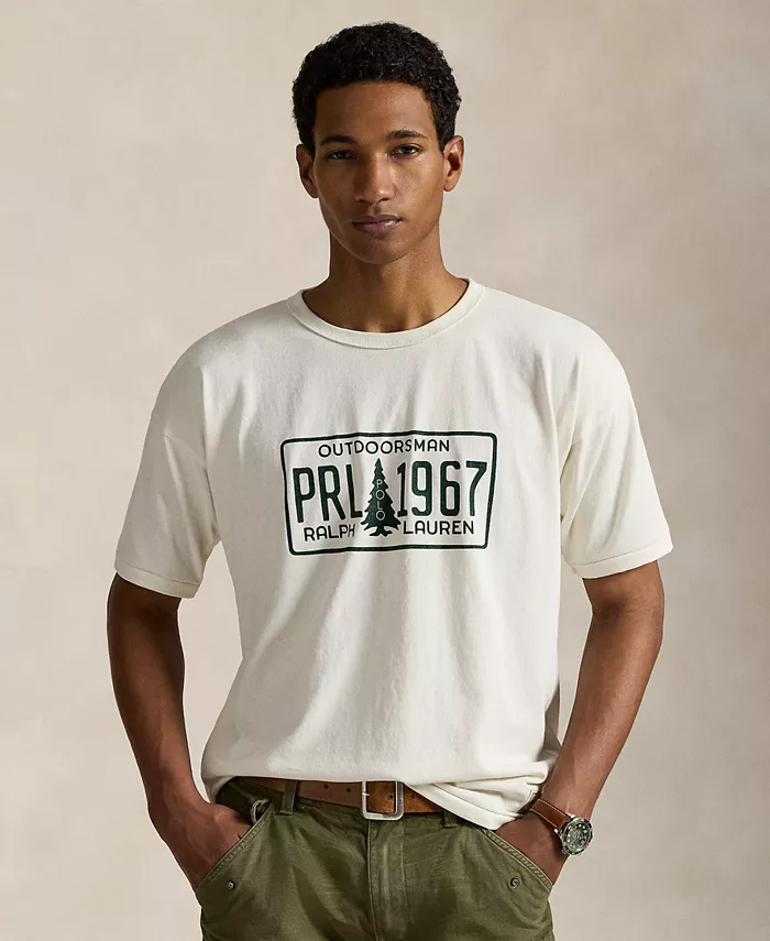 Мужская футболка с принтом классического кроя из джерси Polo Ralph Lauren, белый
Мужская футболка с принтом классического кроя из джерси Polo Ralph Lauren, белый