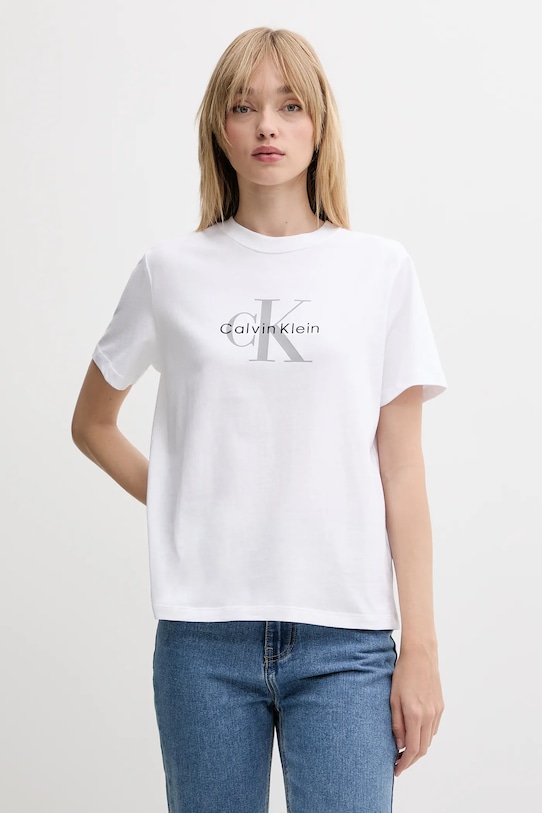 Хлопковая футболка Calvin Klein Jeans, белый
Хлопковая футболка Calvin Klein Jeans, белый