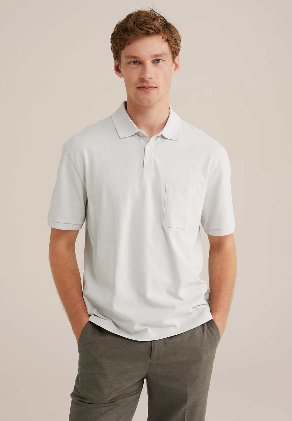 Поло WE Fashion, светло-серый
Поло WE Fashion, светло-серый