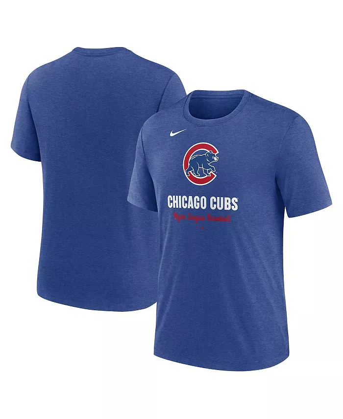 Мужская футболка Heather Royal с логотипом Chicago Cubs, трикотажный трибленд Nike
Мужская футболка Heather Royal с логотипом Chicago Cubs, трикотажный трибленд Nike