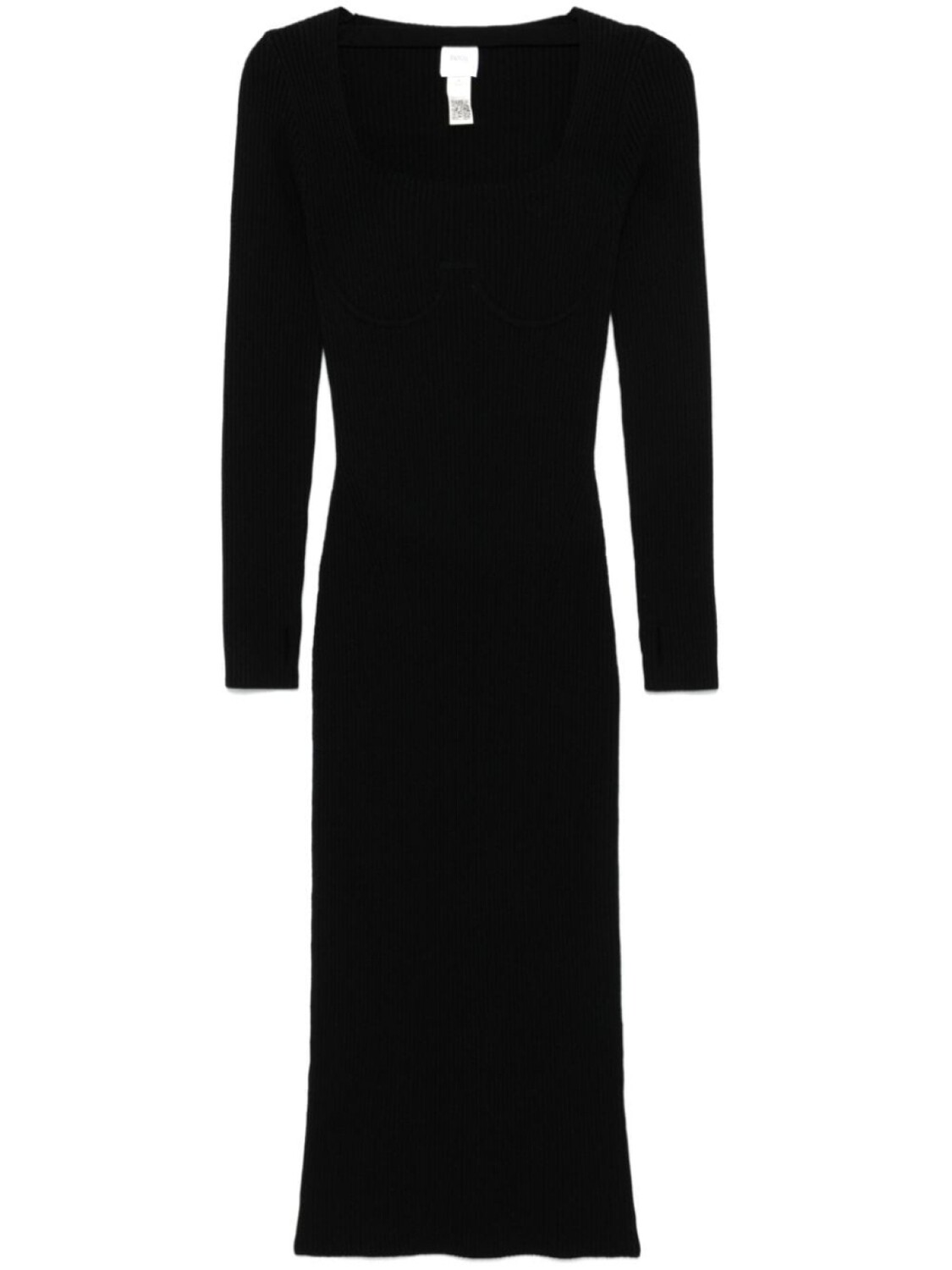 Patou платье макси в рубчик, черный
Patou платье макси в рубчик, черный