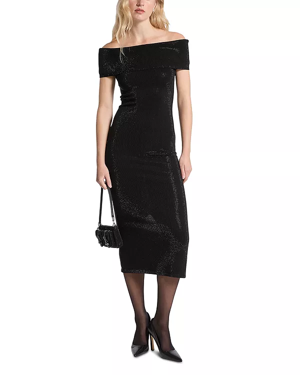 Платье-Миди с отворотом Michael Kors, черный
Платье-Миди с отворотом Michael Kors, черный