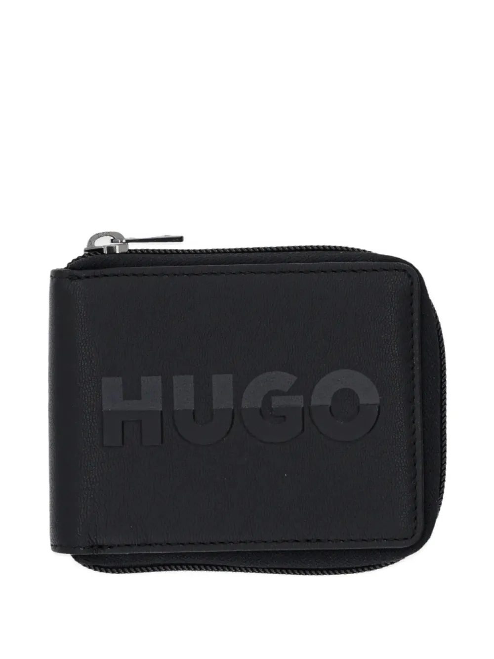 Кошелек с тисненым логотипом Hugo, черный
Кошелек с тисненым логотипом Hugo, черный