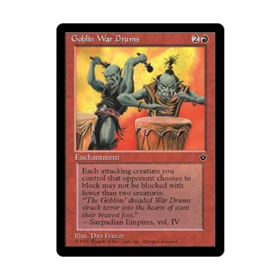 CCG Боевые барабаны гоблинов - Вер. 1 (С4), MTG - Fallen Empires
CCG Боевые барабаны гоблинов - Вер. 1 (С4), MTG - Fallen Empires