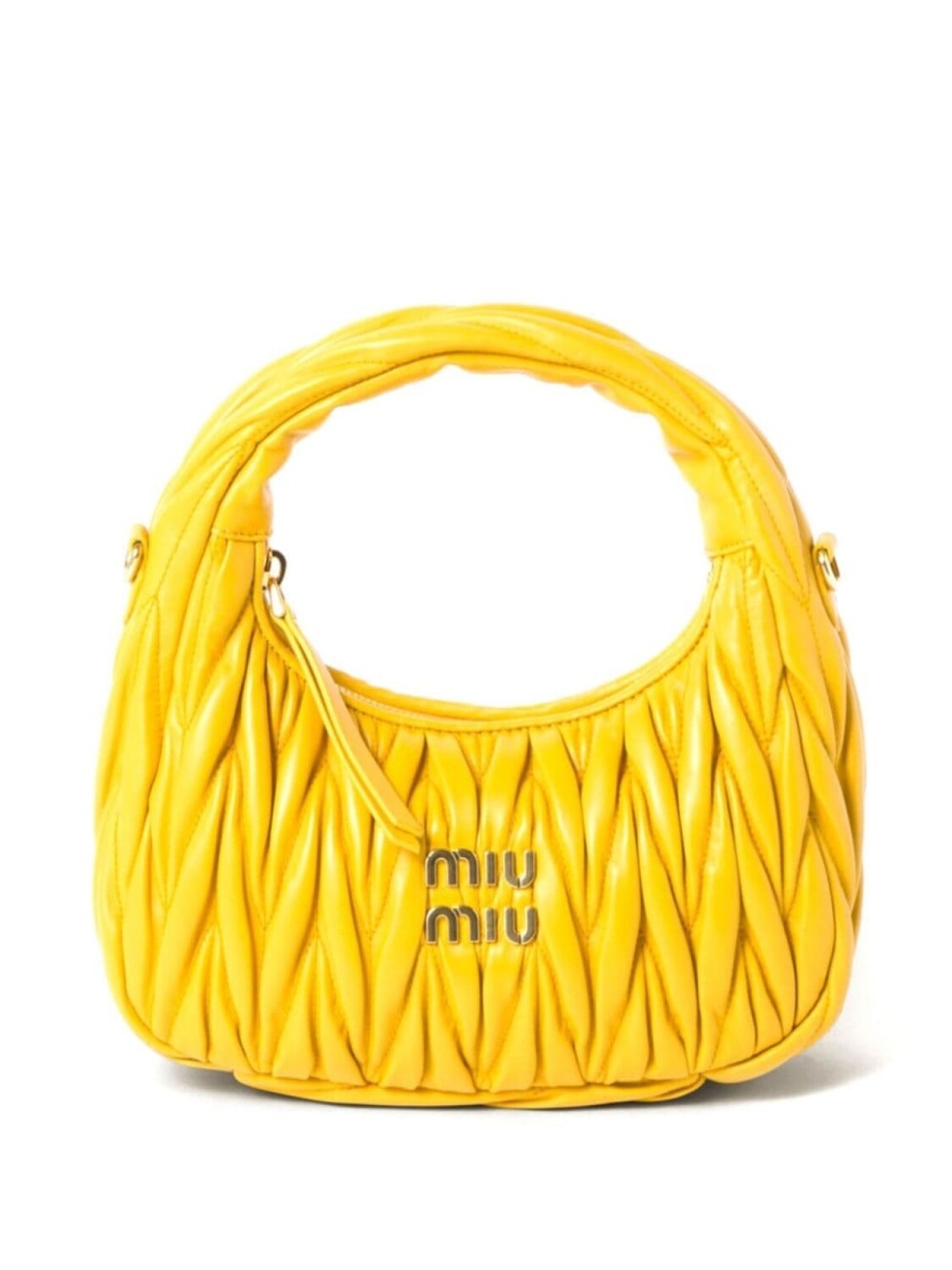 Стеганая сумка-тоут Miu Miu Wander, желтый
Стеганая сумка-тоут Miu Miu Wander, желтый