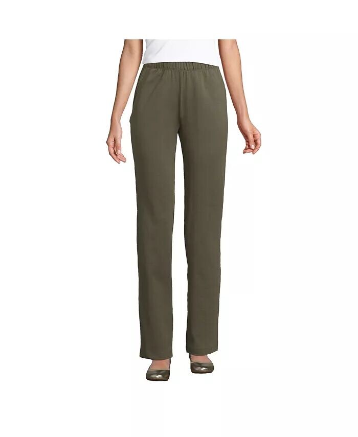 Женские спортивные трикотажные брюки с высокой посадкой Lands' End, зеленый
Женские спортивные трикотажные брюки с высокой посадкой Lands' End, зеленый