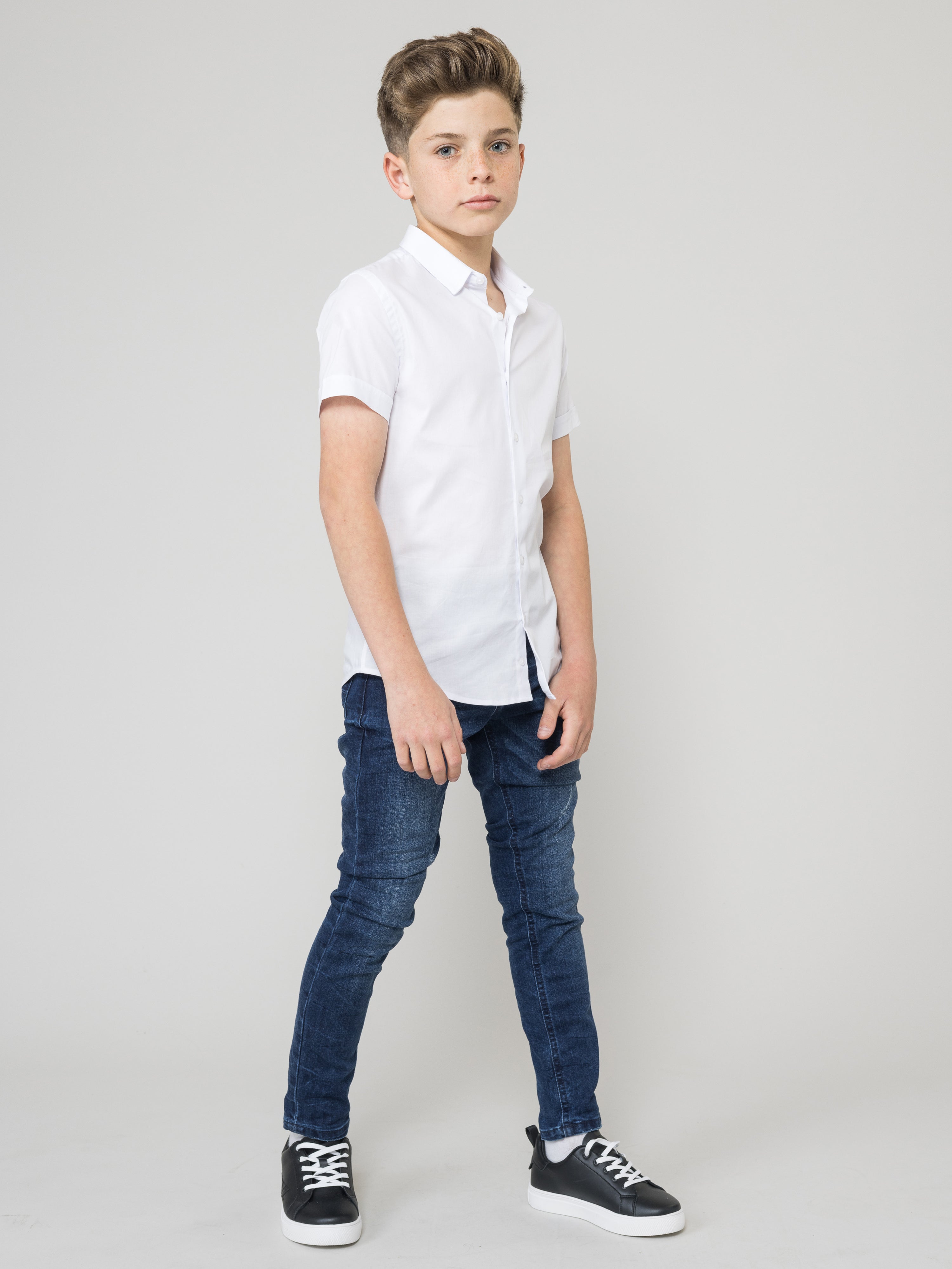 Детская рубашка с коротким рукавом Noizz, белый
Детская рубашка с коротким рукавом Noizz, белый