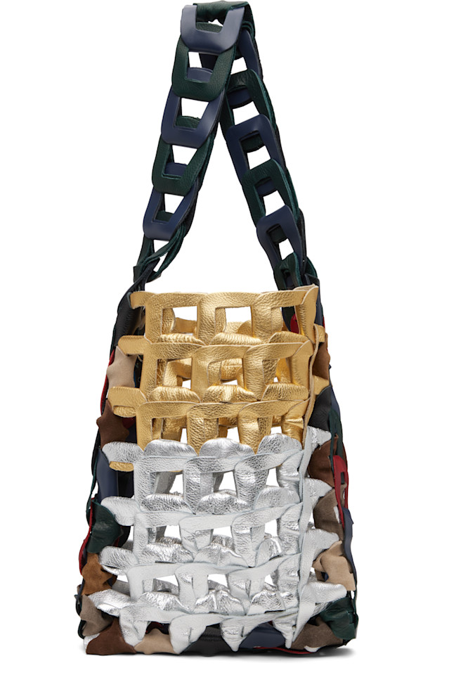 Sc103 Разноцветные звенья, средняя сумка-тоут
Sc103 Разноцветные звенья, средняя сумка-тоут