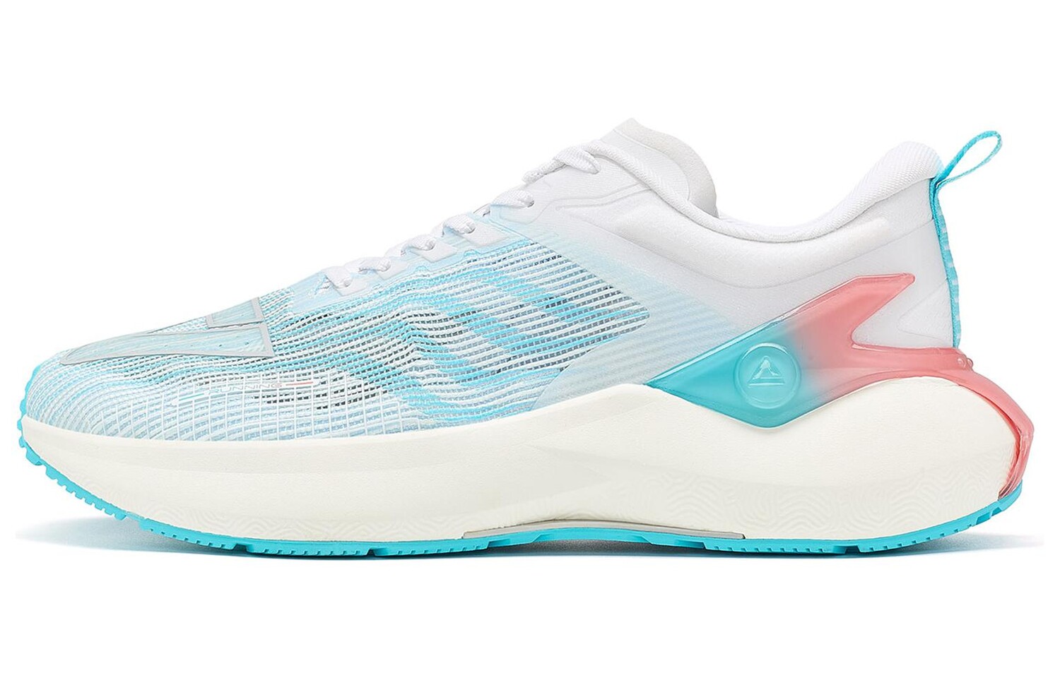 Кроссовки State Extreme 5.0 для бега мужские с низким верхом белые/синие/розовые Peak 
Кроссовки State Extreme 5.0 для бега мужские с низким верхом белые/синие/розовые Peak