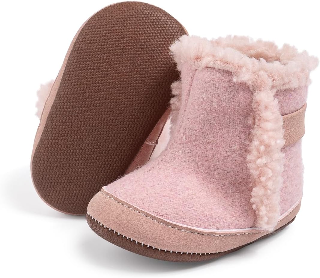 Детские универсальные теплые ботинки с меховой подкладкой, мягкие, зимние для малышей, с нескользящей резиновой подошвой, зимние пинетки для малышей Zoolar, C5/Pink
Детские универсальные теплые ботинки с меховой подкладкой, мягкие, зимние для малышей, с нескользящей резиновой подошвой, зимние пинетки для малышей Zoolar, C5/Pink