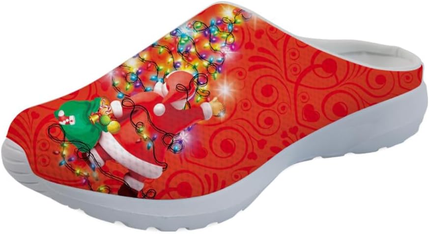 GLENLCWE Милые мужские сабо с коровьим принтом, женские прогулочные мюли, кроссовки, сетчатые мягкие садовые сабо, легкая водная обувь, Christmas Santa Claus Light Tree
GLENLCWE Милые мужские сабо с коровьим принтом, женские прогулочные мюли, кроссовки, сетчатые мягкие садовые сабо, легкая водная обувь, Christmas Santa Claus Light Tree