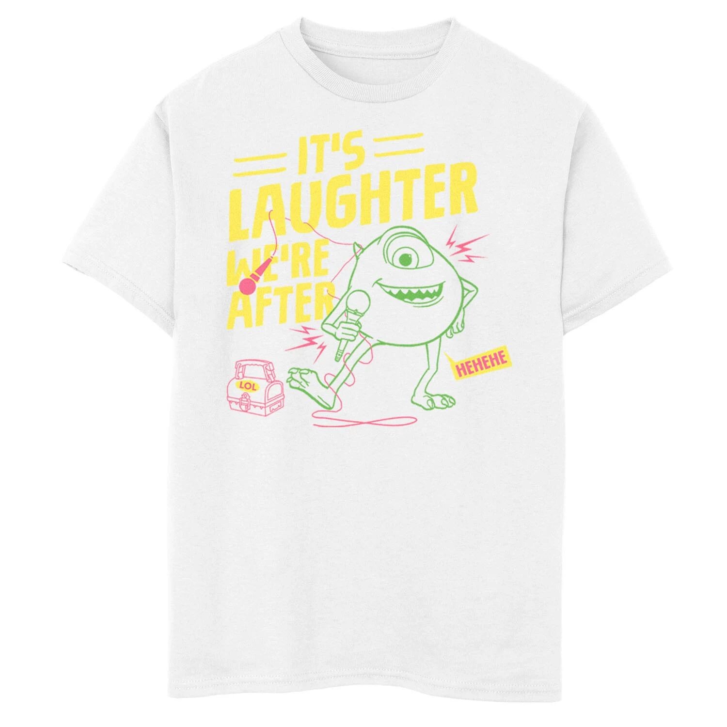 Футболка с рисунком «Комедийное шоу Майка» для мальчиков 8–20 лет Disney/Pixar «Монстры за работой» Licensed Character
Футболка с рисунком «Комедийное шоу Майка» для мальчиков 8–20 лет Disney/Pixar «Монстры за работой» Licensed Character