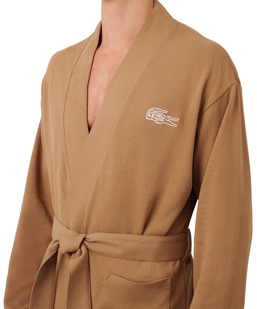 Мужской термохалат из вафельной вязки Lacoste, Cookie
Мужской термохалат из вафельной вязки Lacoste, Cookie