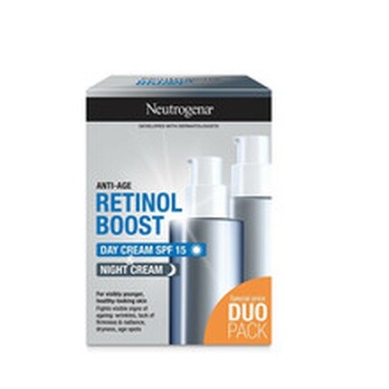 Neutrogena Retinol Boost Duo Pack - дневной крем для лица 50 мл и ночной крем для лица 50 мл
Neutrogena Retinol Boost Duo Pack - дневной крем для лица 50 мл и ночной крем для лица 50 мл