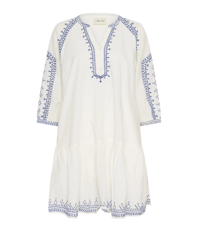 Синее вышитое платье с рукавами 3/4 Cream, белый
Синее вышитое платье с рукавами 3/4 Cream, белый