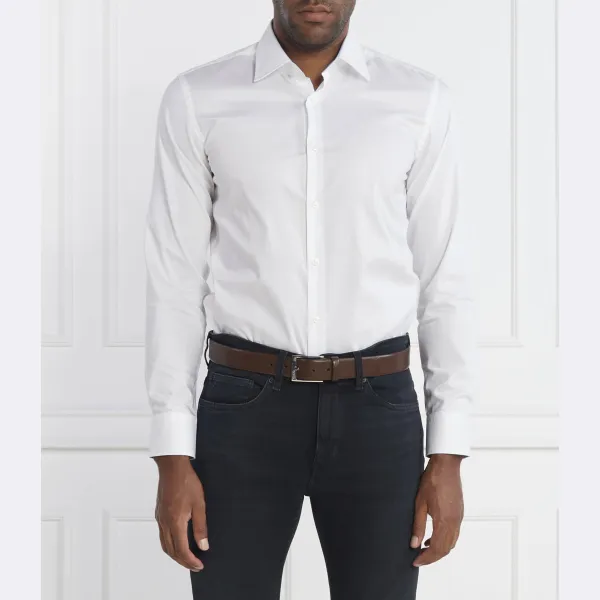 Узкая рубашка с коротким рукавом Boss, белый
Узкая рубашка с коротким рукавом Boss, белый