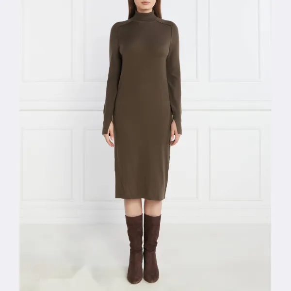 Платье из очень тонкой шерсти с высоким содержанием никеля Calvin Klein, коричневый
Платье из очень тонкой шерсти с высоким содержанием никеля Calvin Klein, коричневый