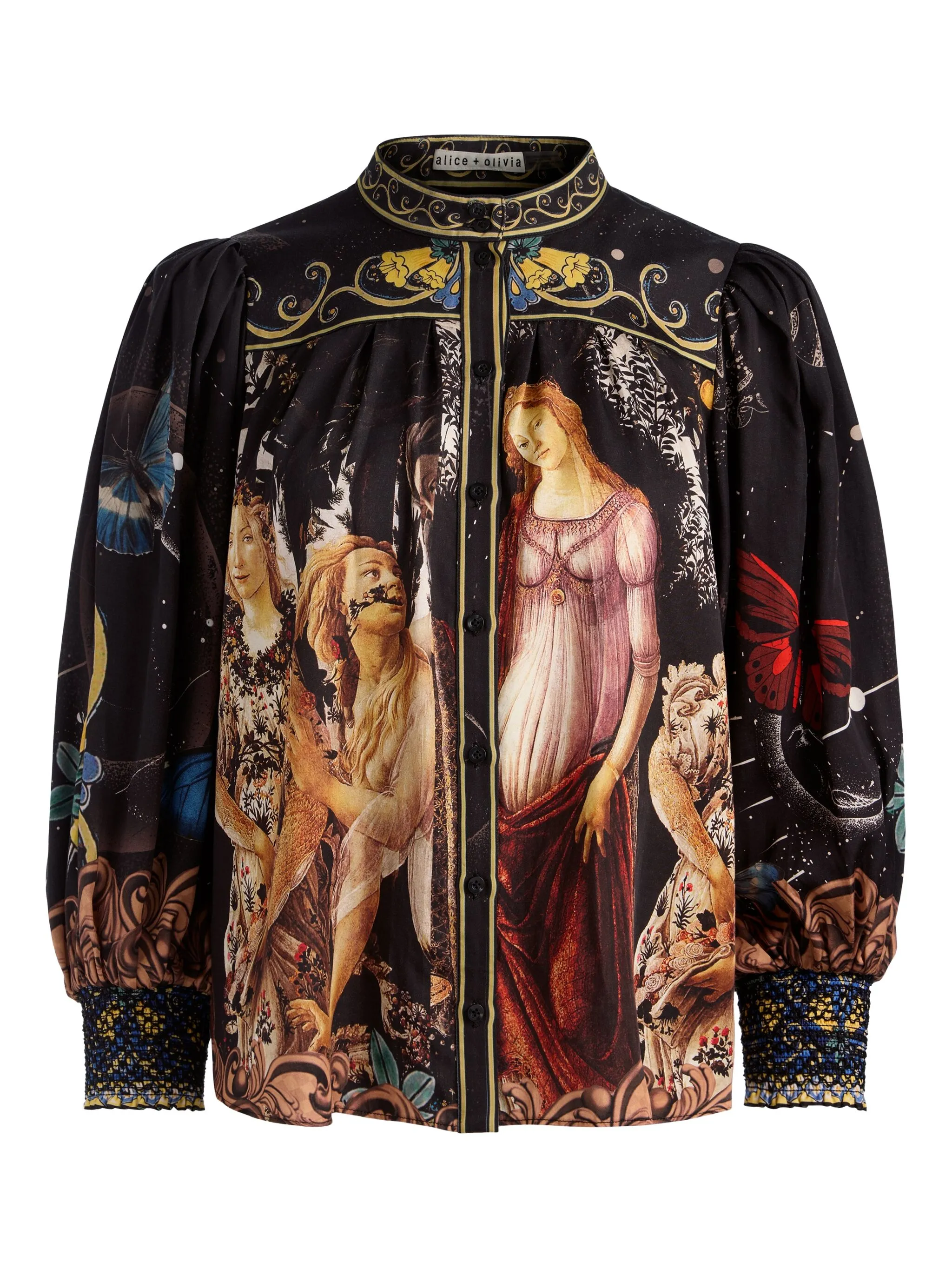 Топ Cora с длинными рукавами Alice + Olivia, черный
Топ Cora с длинными рукавами Alice + Olivia, черный
