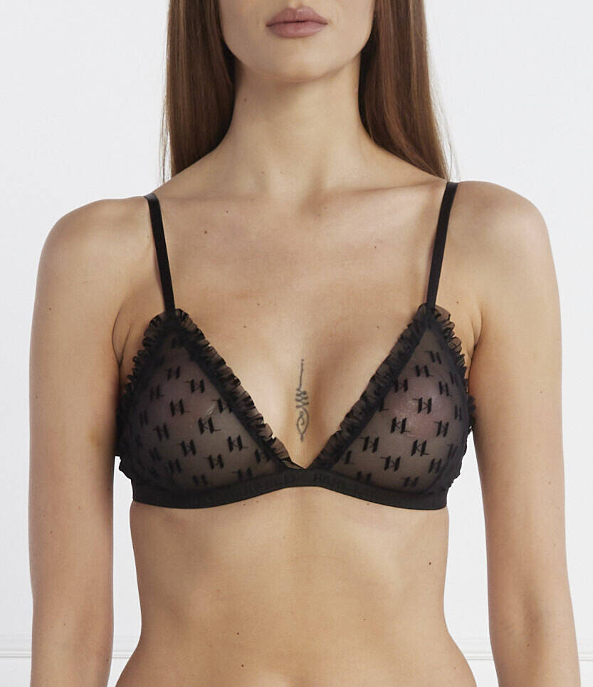 Кружевной бюстгальтер Karl Lagerfeld kl monogram, черный
Кружевной бюстгальтер Karl Lagerfeld kl monogram, черный