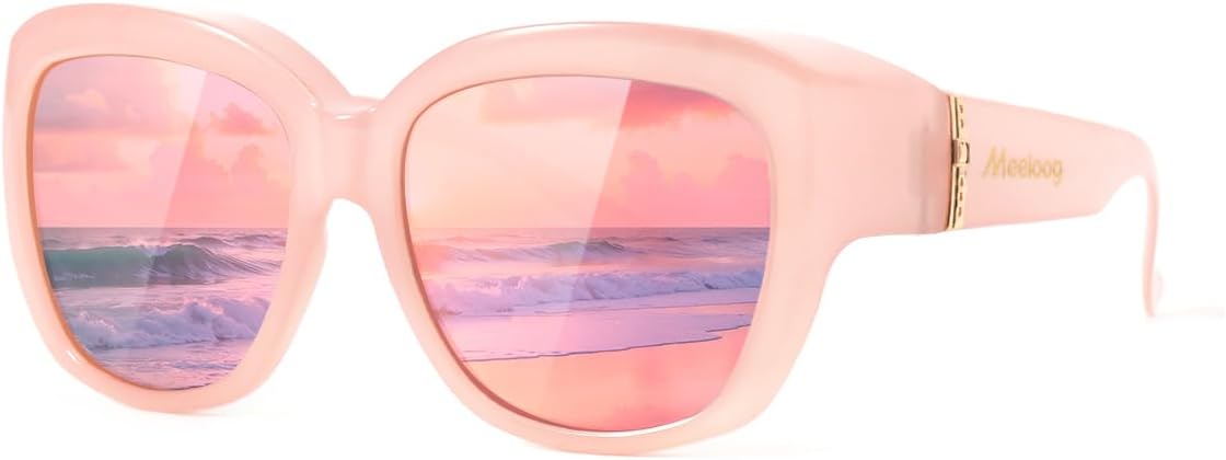 Солнцезащитные очки Meeloog Fit Over Glasses для женщин, увеличенные поляризованные солнцезащитные очки, надеваемые поверх обычных очков, солнцезащитные очки для вождения MST6494, Pink Frame Mirrored Pink Lens
Солнцезащитные очки Meeloog Fit Over Glasses для женщин, увеличенные поляризованные солнцезащитные очки, надеваемые поверх обычных очков, солнцезащитные очки для вождения MST6494, Pink Frame Mirrored Pink Lens