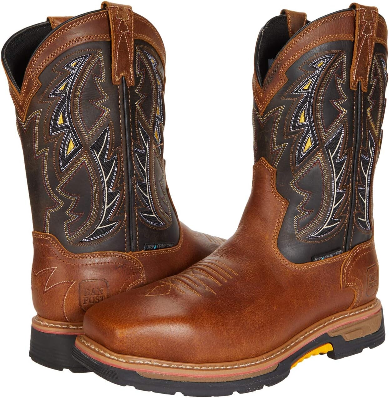 Рабочая обувь с композитным носком Warrior - Composite Toe Dan Post, коричневая кожа, Коричневый, Рабочая обувь с композитным носком Warrior - Composite Toe Dan Post, коричневая кожа