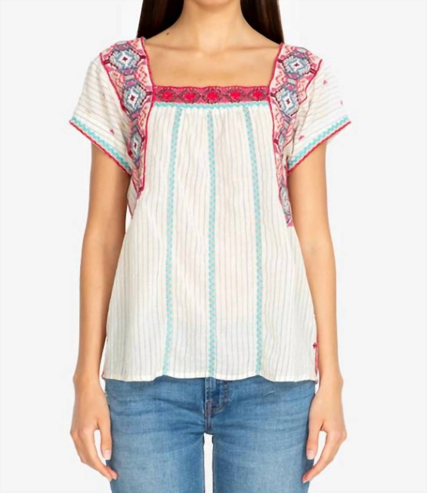 Kaya Crop Peasant Топ In Sti Johnny Was
Kaya Crop Peasant Топ In Sti Johnny Was