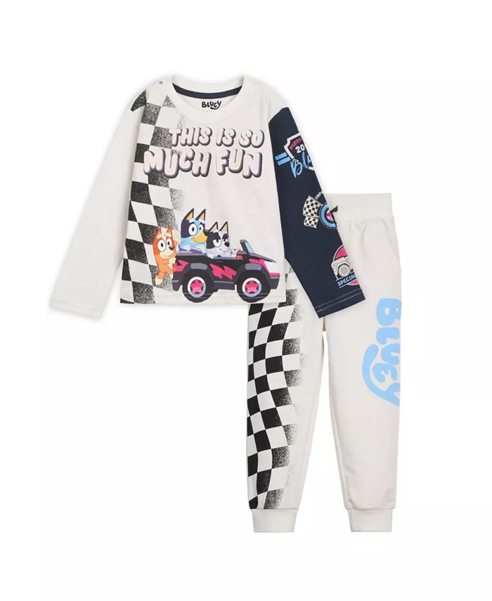 Комплект для мальчиков: футболка Henley и брюки из велюра Bluey, коричневый/бежевый
Комплект для мальчиков: футболка Henley и брюки из велюра Bluey, коричневый/бежевый