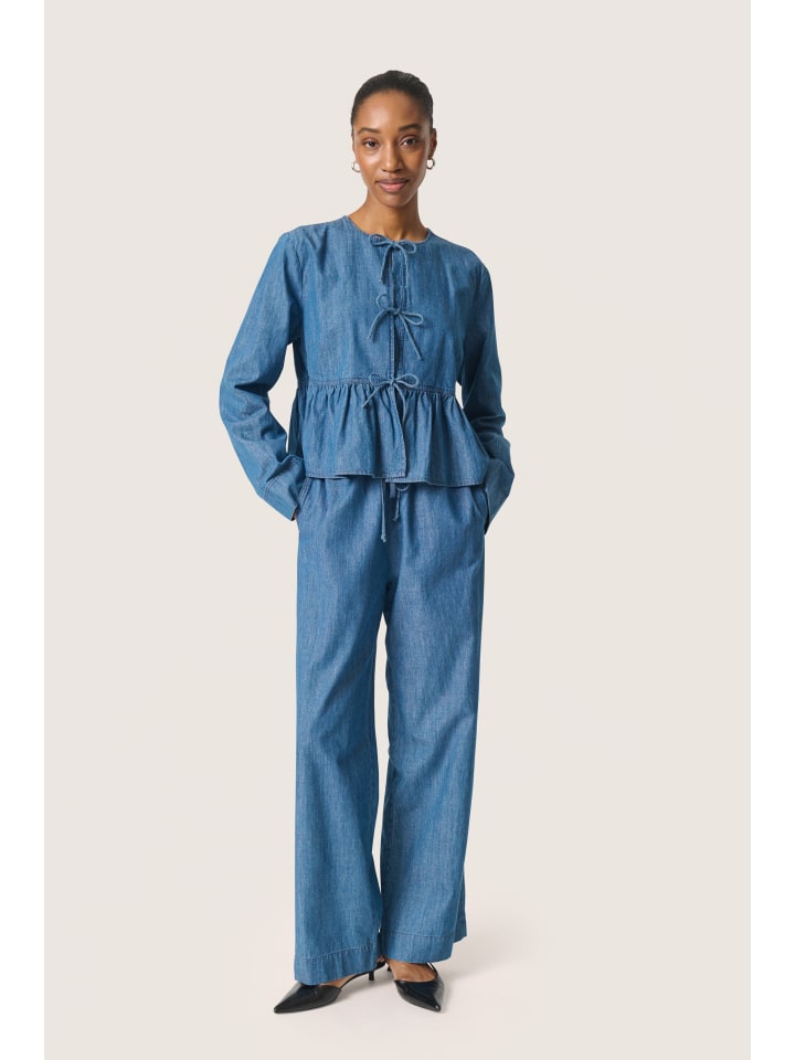 Рубашка Soaked in Luxury, Средне-синий деним
Рубашка Soaked in Luxury, Средне-синий деним