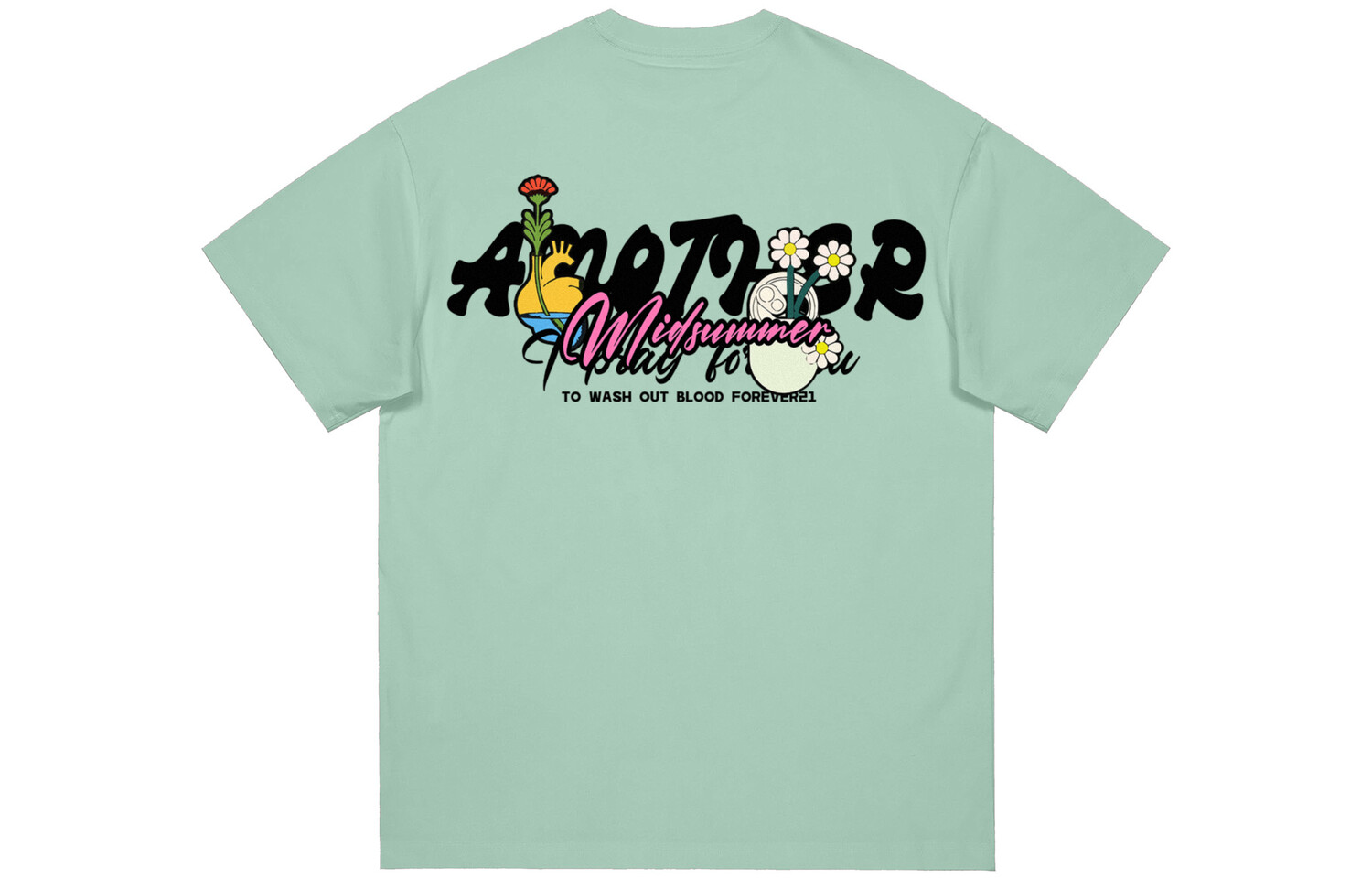 Футболка унисекс Forever 21, светло-зеленый 
Футболка унисекс Forever 21, светло-зеленый