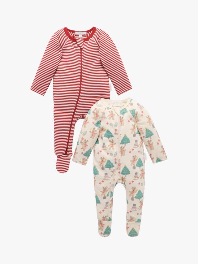 Детский хлопковый комбинезон на молнии Purebaby, Pack of 2, Xmas Print
Детский хлопковый комбинезон на молнии Purebaby, Pack of 2, Xmas Print