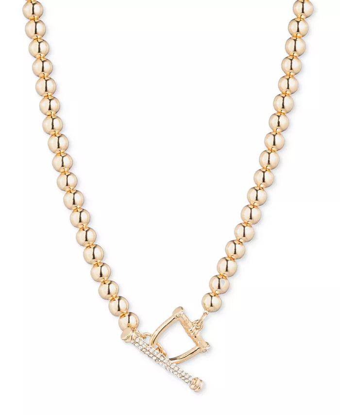 Ожерелье-воротник с бусинами-паве длиной 16 дюймов Lauren Ralph Lauren, золотой
Ожерелье-воротник с бусинами-паве длиной 16 дюймов Lauren Ralph Lauren, золотой