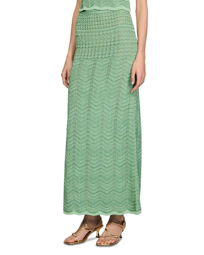 Вязаная макси-юбка Sandro, зеленый
Вязаная макси-юбка Sandro, зеленый