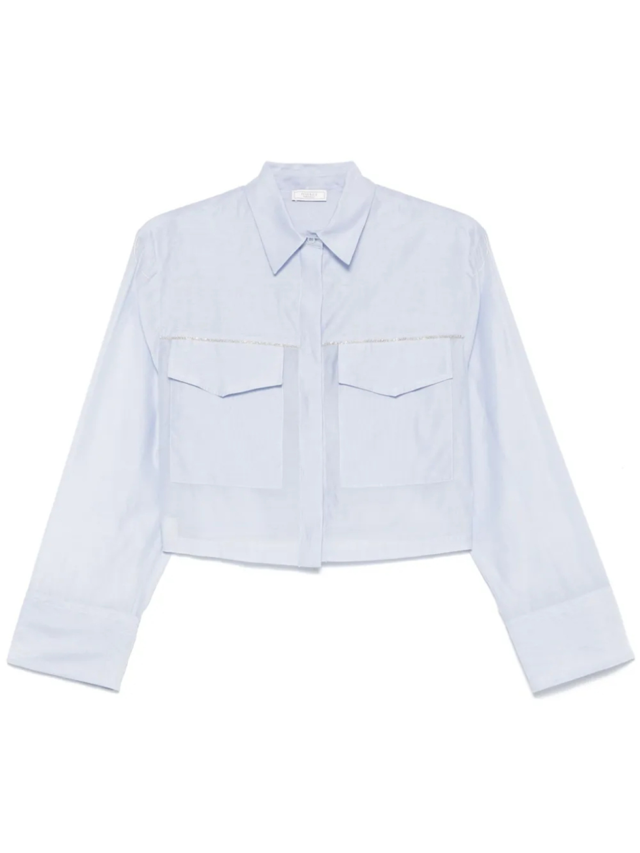 Укороченная рубашка Peserico, синий
Укороченная рубашка Peserico, синий