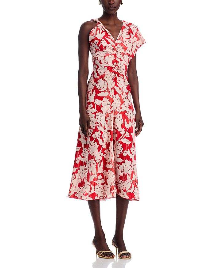 Асимметричное миди-платье с драпировкой Victoria Beckham, красный
Асимметричное миди-платье с драпировкой Victoria Beckham, красный