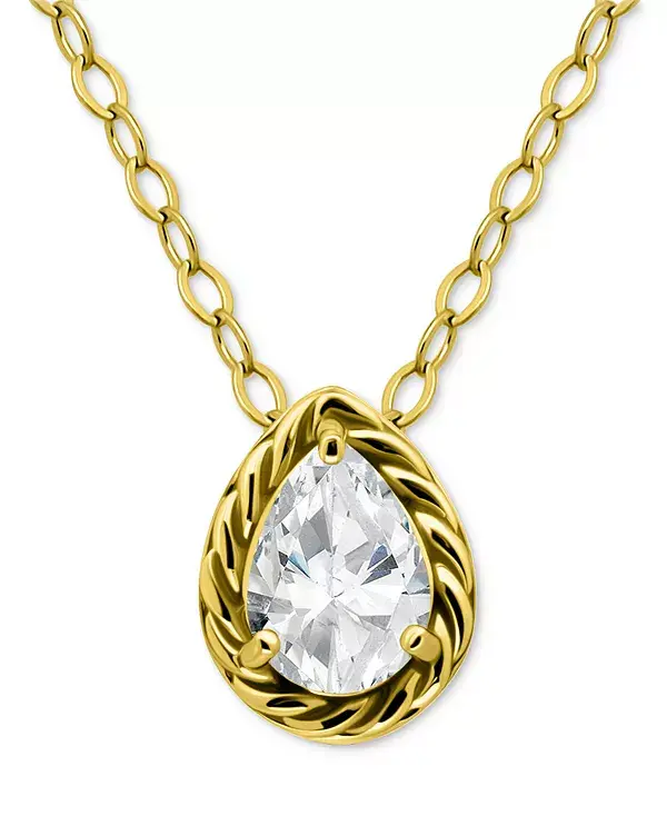 Ожерелье с подвеской-солитером из кубического циркония (1 карат) из 18-каратного золота на стерлинговом серебре, длина 16 дюймов + удлинитель 2 дюйма Giani Bernini, gold
Ожерелье с подвеской-солитером из кубического циркония (1 карат) из 18-каратного золота на стерлинговом серебре, длина 16 дюймов + удлинитель 2 дюйма Giani Bernini, gold