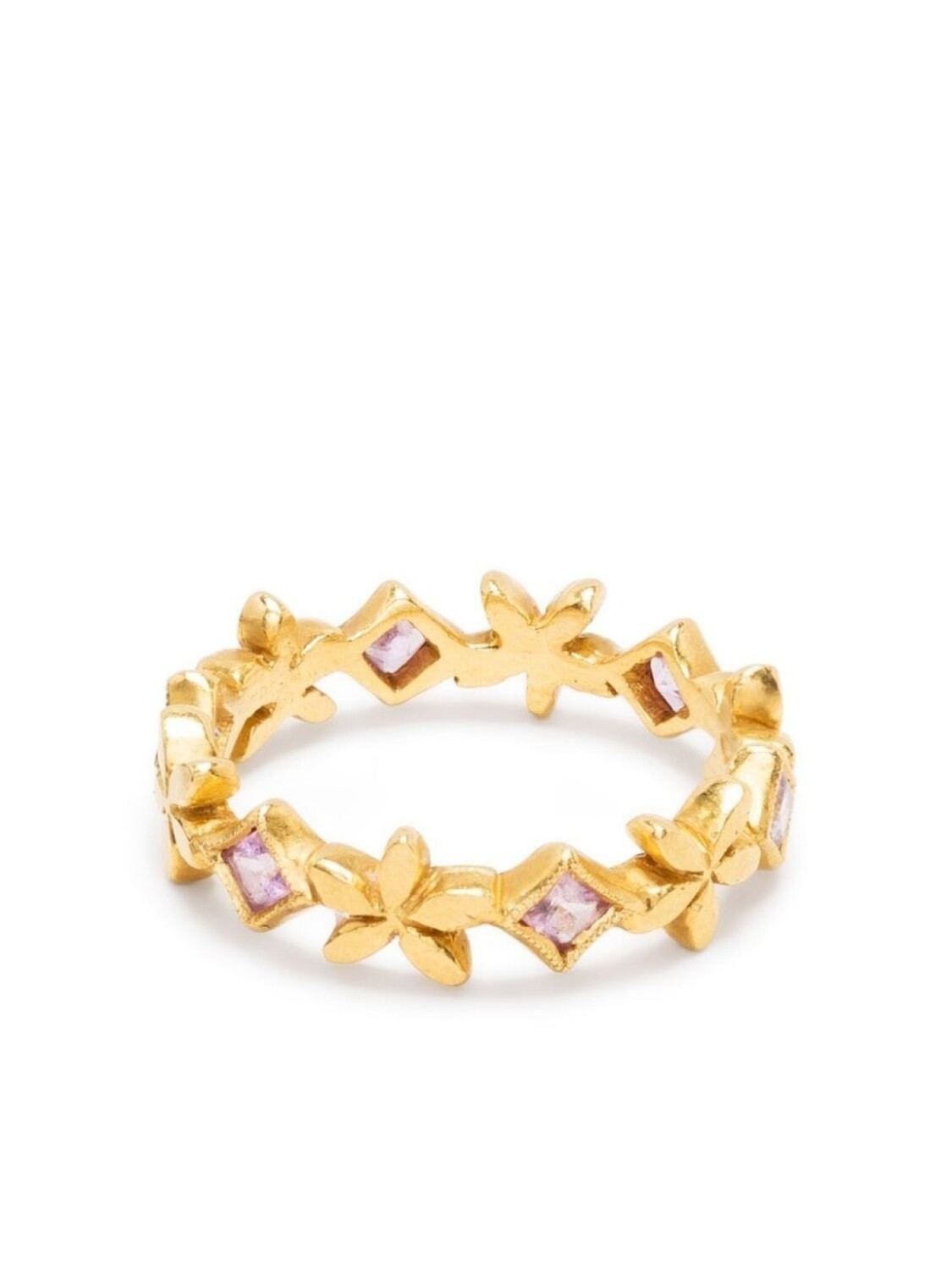Золотое кольцо Flower Element с розовым сапфиром Cathy Waterman, золотой 
Золотое кольцо Flower Element с розовым сапфиром Cathy Waterman, золотой