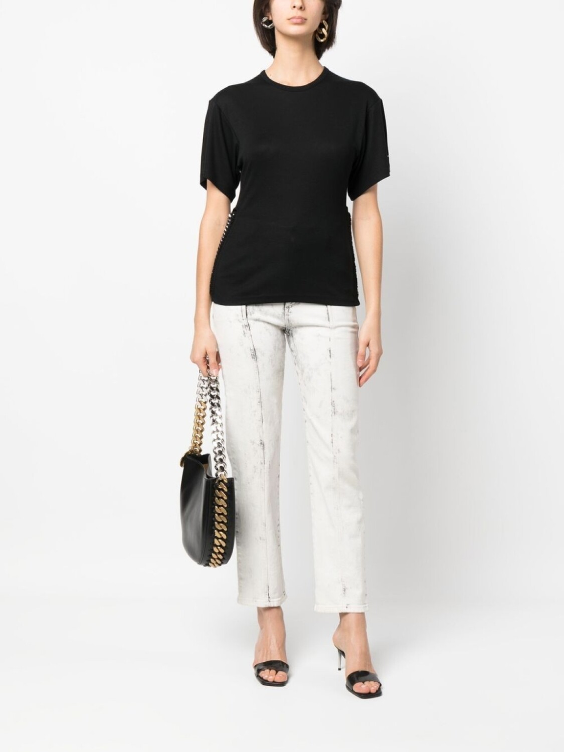 Stella McCartney футболка с рукавами реглан, черный 
Stella McCartney футболка с рукавами реглан, черный