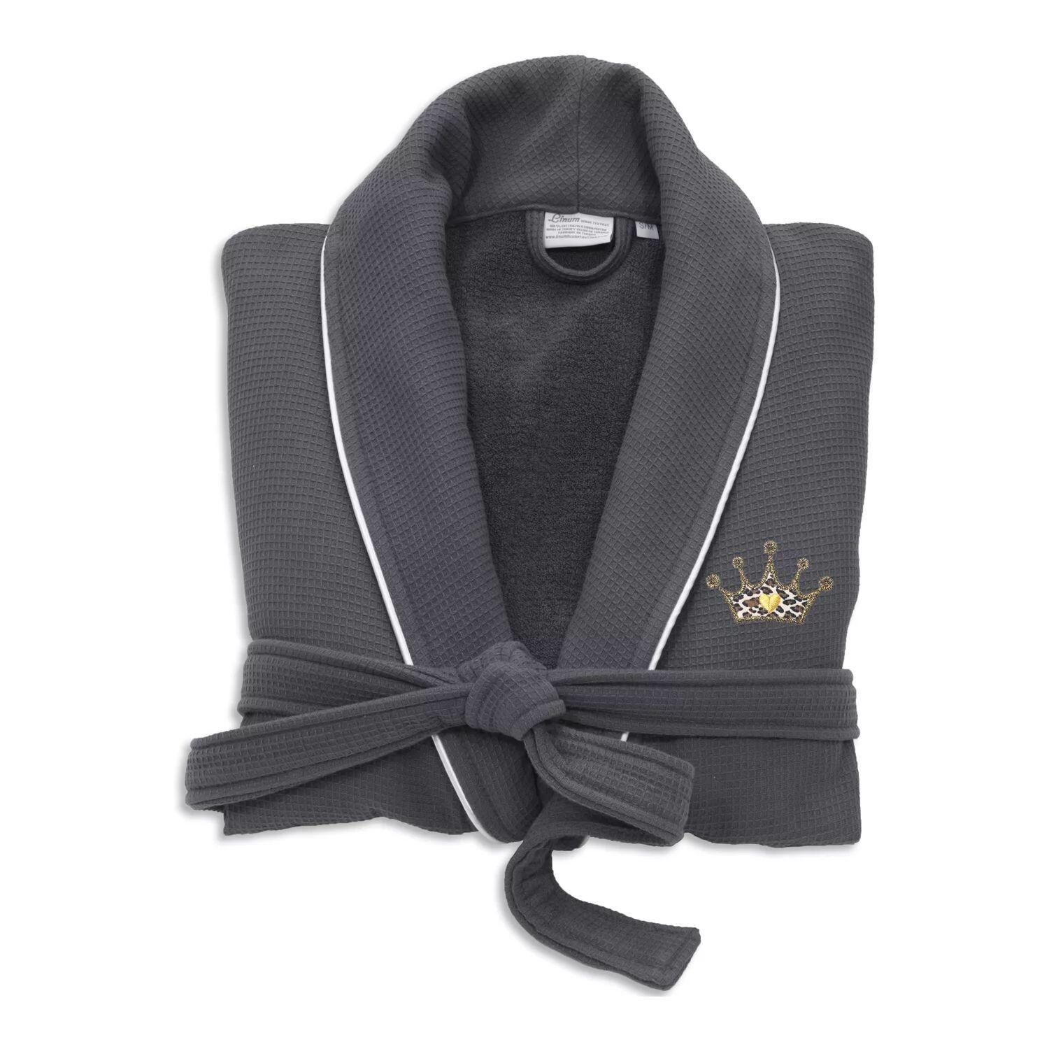 Linum Home Textiles Турецкий хлопковый вафельный махровый халат с атласной отделкой и вышивкой Linum Home Textiles, темно-серый
Linum Home Textiles Турецкий хлопковый вафельный махровый халат с атласной отделкой и вышивкой Linum Home Textiles, темно-серый