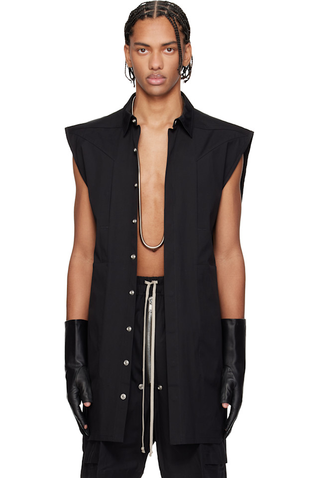 Рубашка-Рубашка Temple jumbo sl Rick Owens, черный
Рубашка-Рубашка Temple jumbo sl Rick Owens, черный