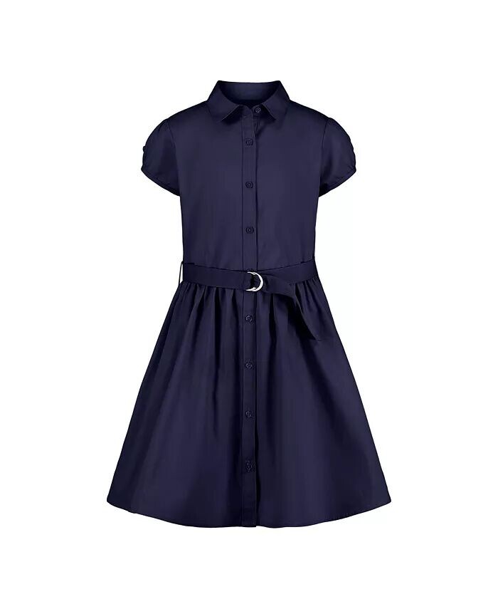 Платье-рубашка из поплина с поясом для больших девочек Nautica, синий
Платье-рубашка из поплина с поясом для больших девочек Nautica, синий