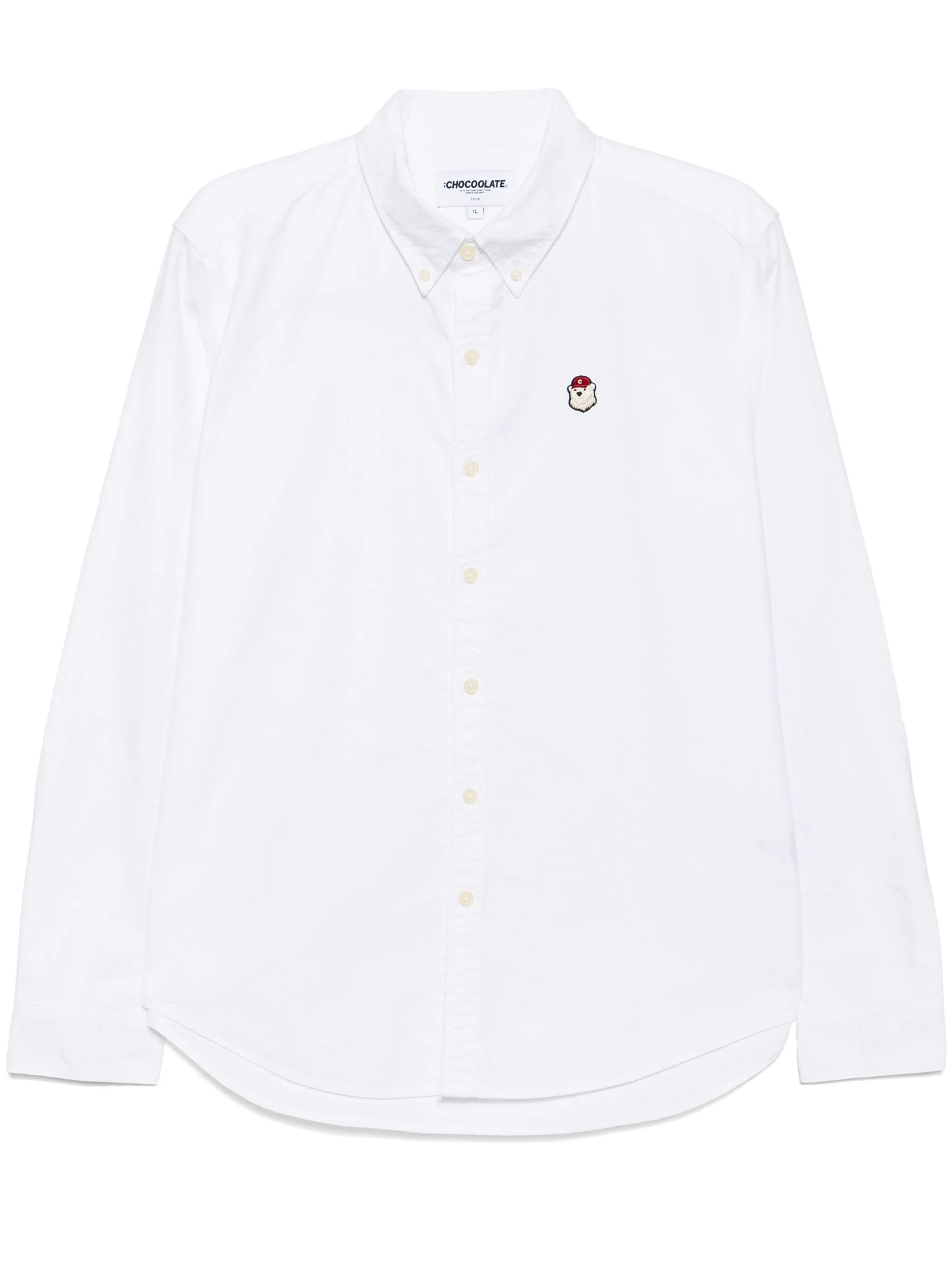 Рубашка с нашивкой-логотипом Chocoolate, белый
Рубашка с нашивкой-логотипом Chocoolate, белый