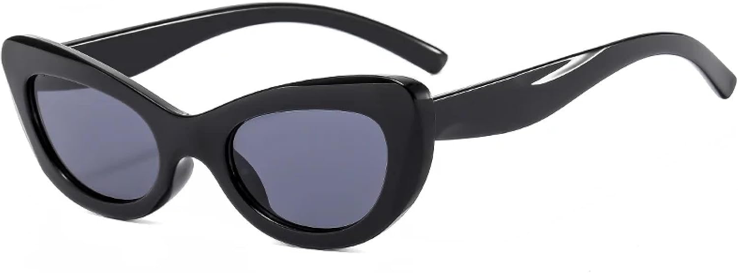 Женские солнцезащитные очки в стиле ретро «кошачий глаз»: популярный, универсальный, минималистичный стиль, идеально подходят для прогулок, показов на улице и фотосессий TVTBBVV, Black
Женские солнцезащитные очки в стиле ретро «кошачий глаз»: популярный, универсальный, минималистичный стиль, идеально подходят для прогулок, показов на улице и фотосессий TVTBBVV, Black